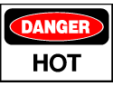 Danger Sign- Hot