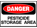 Danger Sign- Pesticide Storage Area