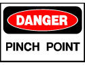 Danger Sign- Pinch Point
