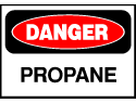Danger Sign- Propane