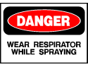 Danger Sign- Wear Goggles While Using