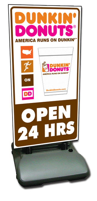 Vertical Open 24hrs Sign