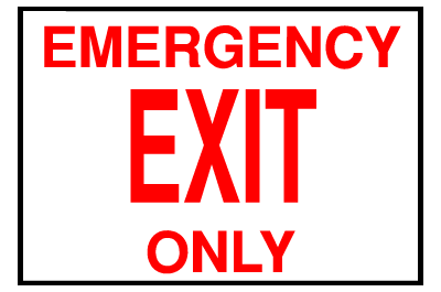 Exit Sign - Emergency Exit 2