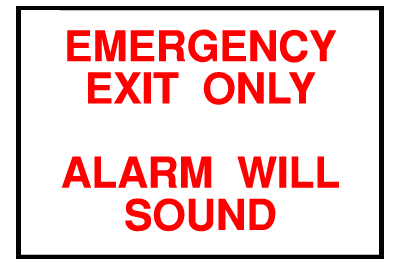 Exit Sign - Emergency Exit 3