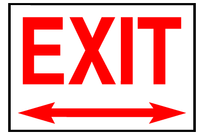 Exit Sign - Exit (Both Ways)