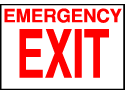 Exit Sign - Emergency Exit