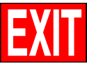 Exit Sign - Exit (Red)