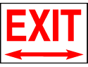 Exit Sign - Exit (Both Ways)