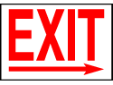 Exit Sign - Exit (Right)