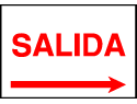 Exit Sign - Exit (Right) Spanish