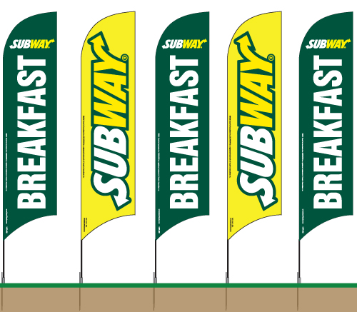 Subway Feather Flag