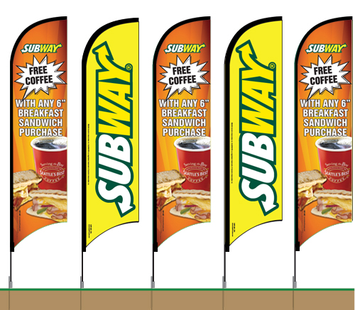 Subway Feather Flag