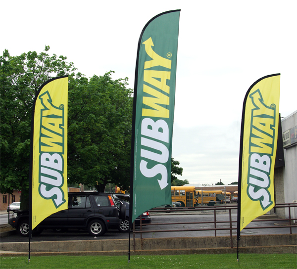 Subway Feather Flag