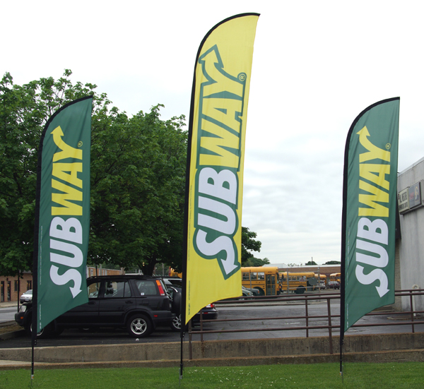 Subway Feather Flag