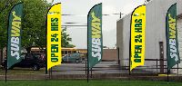 Subway Feather Flag