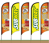Subway Feather Flag