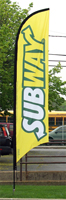 Subway Feather Flag