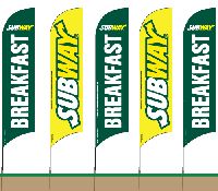 Subway Feather Flag
