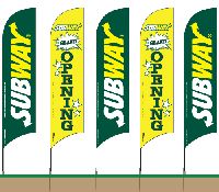 Subway Feather Flag