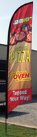 Pizza Feather Flag