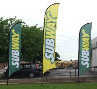 Subway Feather Flag