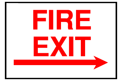 Fire Sign - Fire Exit (Right)
