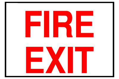Fire Sign - Fire Exit