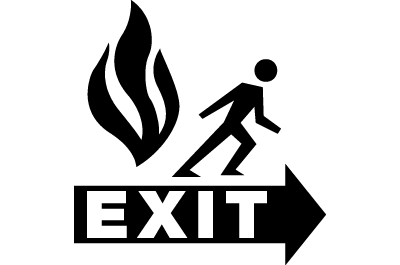 Fire Sign - Fire Escape (Right)