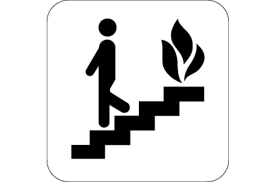 Fire Sign - Fire Escape Stairs