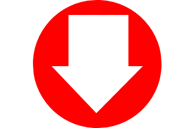 Fire Sign - Down Arrow