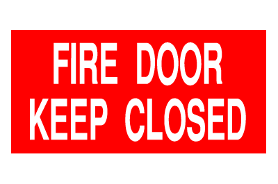 Fire Sign - Fire Door Keep Closed
