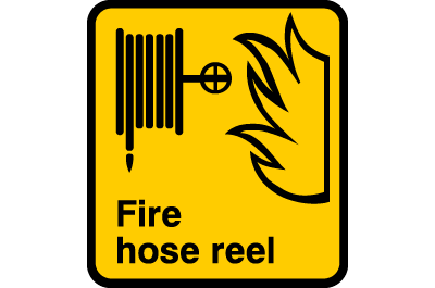 Fire Sign - Fire Hose Reel