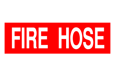Fire Sign - Fire Hose (Red)