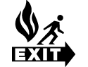 Fire Sign - Fire Escape (Right)