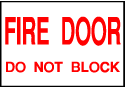 Fire Sign - Fire Door
