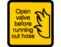 Fire Sign - Open Valve