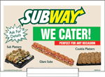 Subway We Cater