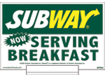 Gas Pump Top - Now Serving Breakfast