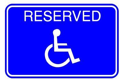 Handicap Signs - Reserved