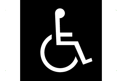 Handicap Signs - General (Black)