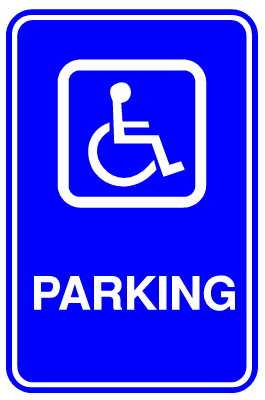 Handicap Signs - Parking Vertical