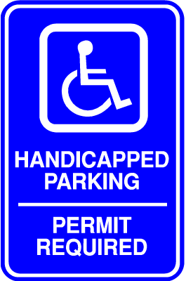 Handicap Signs - Permit Required