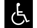 Handicap Signs - General (Black)