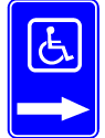 Handicap Signs - To The Right