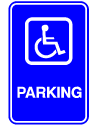Handicap Signs - Parking Vertical