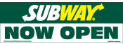Horizontal Now Open Banner