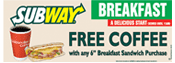 Horizontal Free Coffee Banner