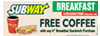 Horizontal Free Coffee Banner