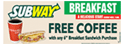 Horizontal Free Coffee Banner