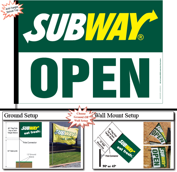 Now Open Flag